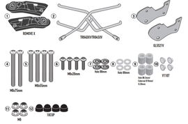 Stelaż pod torby (sakwy) boczne szybkiego montażu REMOVE-X Honda CB 500 Hornet