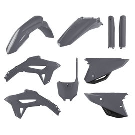 Komplet plastików Honda CRF 250R, CRF 450R szary (Nardo Gray) Polisport | 91057