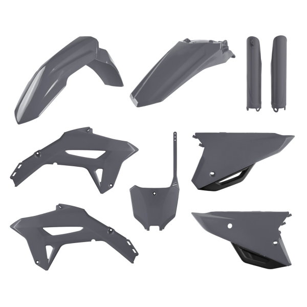 Komplet plastików Honda CRF 250R, CRF 450R szary (Nardo Gray) Polisport | 91057