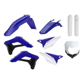 Komplet plastików Sherco SE-R/SEF-R niebieski biały czarny OEM Polisport | 90845