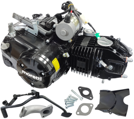 Silnik Moretti poziomy 157FMJ, 150cc 4T, 4-biegowy manual, czarny, z