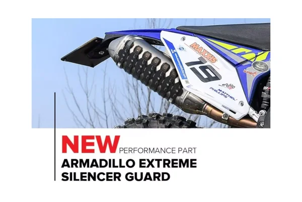 Osłona tłumika uniwersalna Armadillo Extrem niebieski Polisport | 8484100003