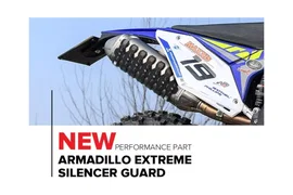 Osłona tłumika uniwersalna Armadillo Extrem czerwony Polisport | 8484100004