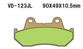 Klocki hamulcowe KH69/2 SPIEK METALICZNY ZŁOTE Vesrah | VD-123/2JL