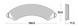 Klocki hamulcowe Polaris RZR PRO/TURBO/XP4 SBS | 977RSI