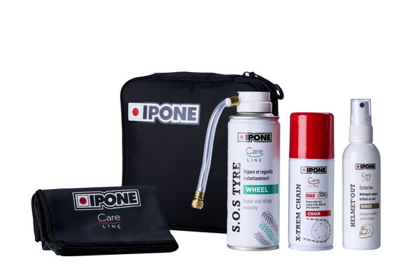 Road Trip Kit zestaw podróżny (SOS TYRE+X-TREM ROAD+HELMET OUT) Ipone | 800960