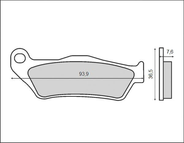Klocki hamulcowe KH181 Organic zacisk Brembo przód KTM SX/EXC BRENTA | BR3027
