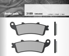 Klocki hamulcowe KH261/KH281 Grubość 8,3mm Brenta | BR3189