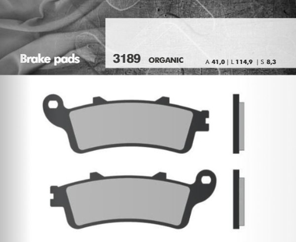 Klocki hamulcowe KH261/KH281 Grubość 8,3mm Brenta | BR3189
