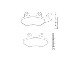 Klocki hamulcowe KH165/KH215 Spiek metaliczny (złote) Brenta | BR4064