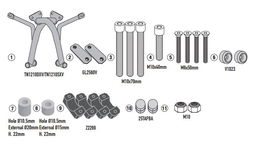 Gmole osłony silnika Honda CL 500 kolor czarny Kappa | KN1210