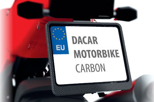 Ramka pod tablicę rejestracyjną Motocykl Karbon BIKETEC | R0196