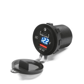 Gniazdko motocyklowe USB 3.0 i USB C Biketec | BTMUS12