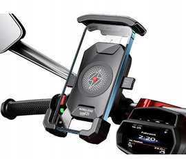 Uchwyt motocyklowy na telefon z ładowarką R15W-PD Biketec | BT191