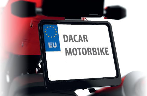 Ramka pod tablicę rejestracyjną Motocykl Czarny BIKETEC | R0193