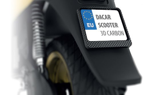 Ramka pod tablicę rejestracyjną Skuter 3D Karbon BIKETEC | R0189