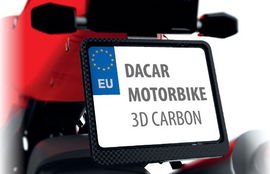 Ramka pod tablicę rejestracyjną Motocykl 3D Karbon BIKETEC | R0195