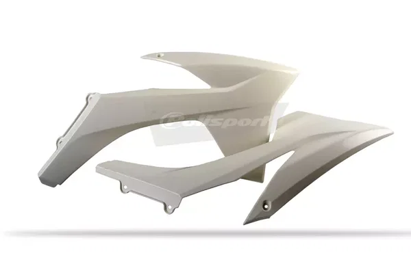 Osłony chłodnicy (komplet) KTM SX/SXF, EXC/EXCF biały Polisport | 8417400002