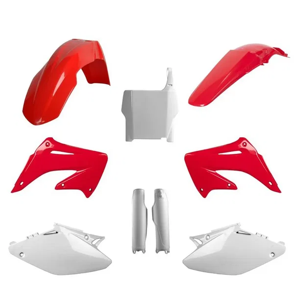 Komplet plastików Honda CR 125, CR 250 OEM czerwony biały Polisport | 91512