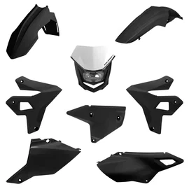 Komplet Plastików Suzuki DR-Z 400 (RESTYLING) Czarny Polisport | 91591