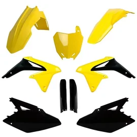 Komplet Plastików Suzuki RMZ 450 Czarny Żółty OEM Polisport | 91431