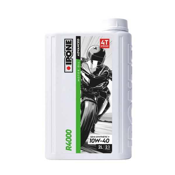 Olej silnikowy IPONE R4000 SEMISYNTETYK PLUS 10W40 (ESTER, MA2) 2L | 801134