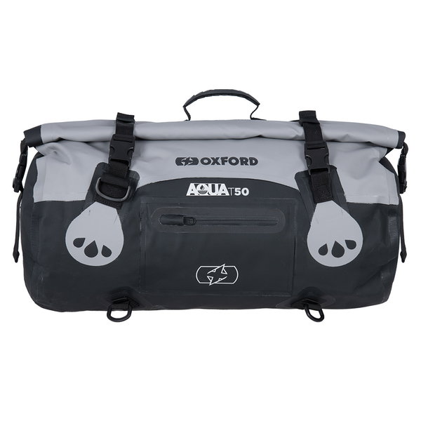 Torba AQUA T-50 Rollbag wodoodporna 50L czarny/szary Oxford | OL482