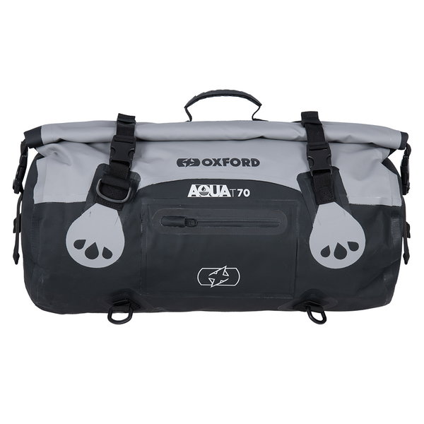 Torba AQUA T-70 Rollbag wodoodporna 70L czarny/szary Oxford | OL483