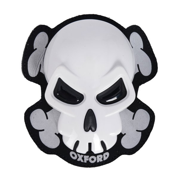 Oxford Slidery do kombinezonu SKULL Biały | OX682