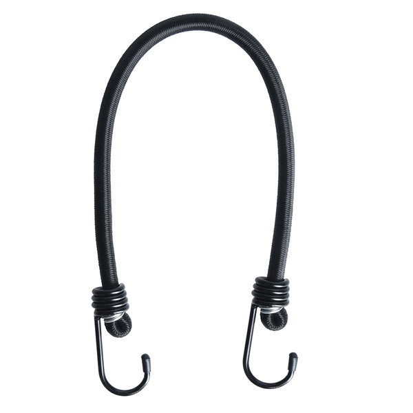Taśma zabezpieczająca bagaż Bungee 10mm x 450mm czarna Oxford | OX706