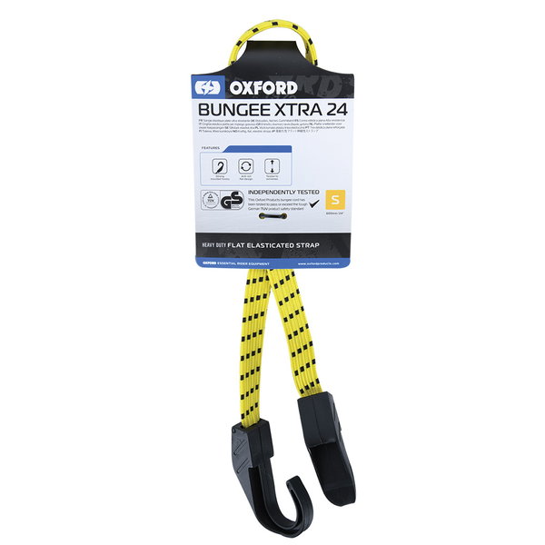 Taśma zabezpieczająca bagaż Bungee 16mm x 600mm żółta Oxford | OX712