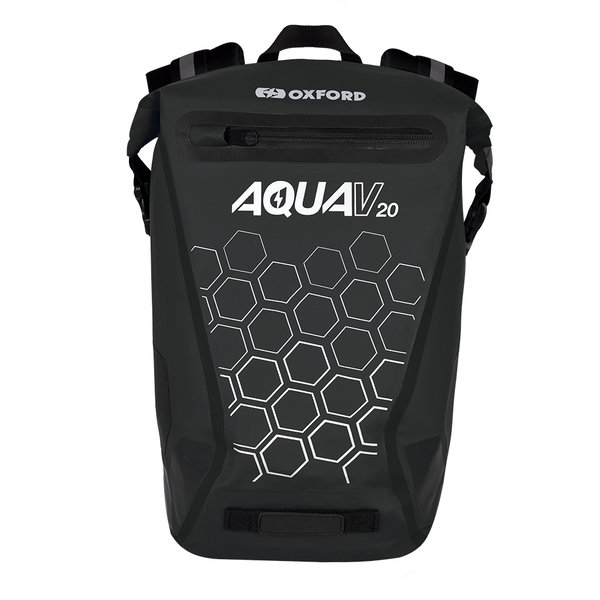 Plecak wodoodporny Aqua V-20 20L czarny Oxford | OL695