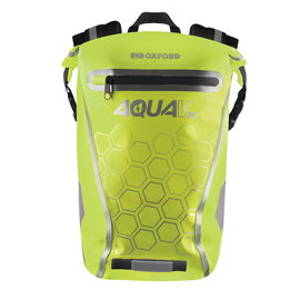 Plecak wodoodporny Aqua V-20 20L żółty fluo/biały Oxford | OL697