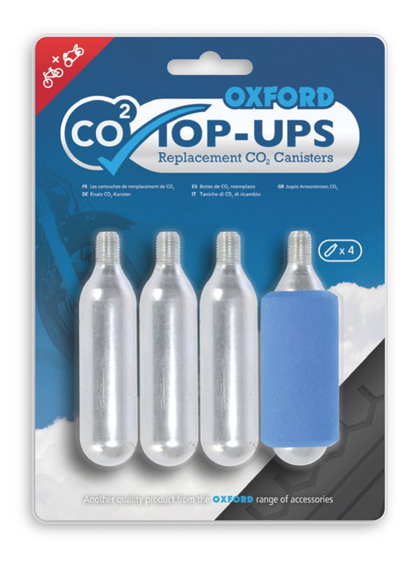 Oxford Nabój CO2 do pompowania opon z gwintem (4 szt.) | OX722