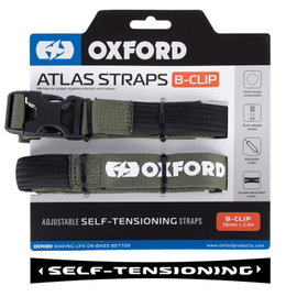 Pasy transportowe Atlas B-CLIP 26mm x 2m 2 szt. zielone khaki Oxford | OX323