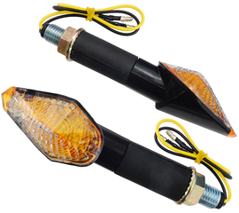 Kierunkowskazy uniwersalne, ledowe (12 diod SMD) czarne, (E-mark)