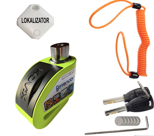 Blokada tarczy KOVIX KT6 z alarmem + LOKALIZATOR GPS GRATIS