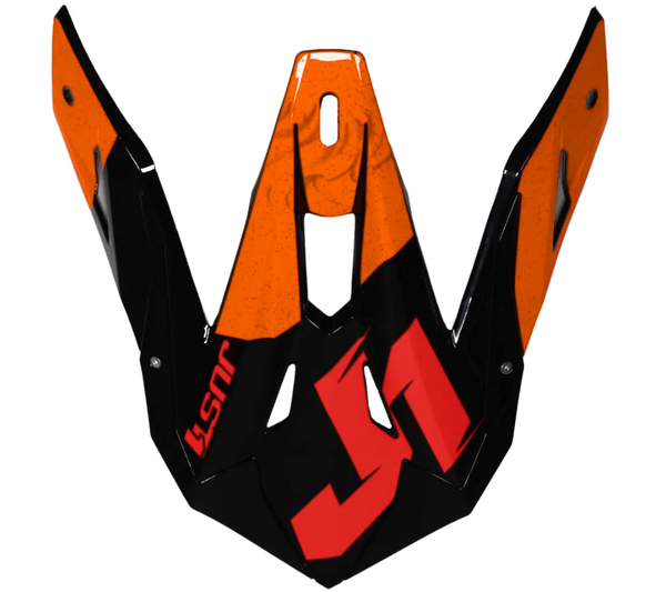 Daszek Kasku PEAK J39 POSEIDON FLUO ORANGE RED BLACK