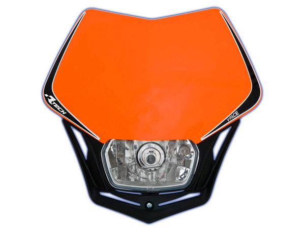 Lampa przednia KTM V-Face Pomarańczowy/Czarny RACETECH | MASKARNR008