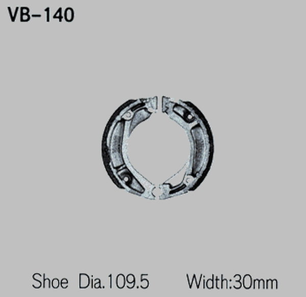 Szczęki hamulcowe Honda XL 250R, XL350R VESRAH | VB-140S
