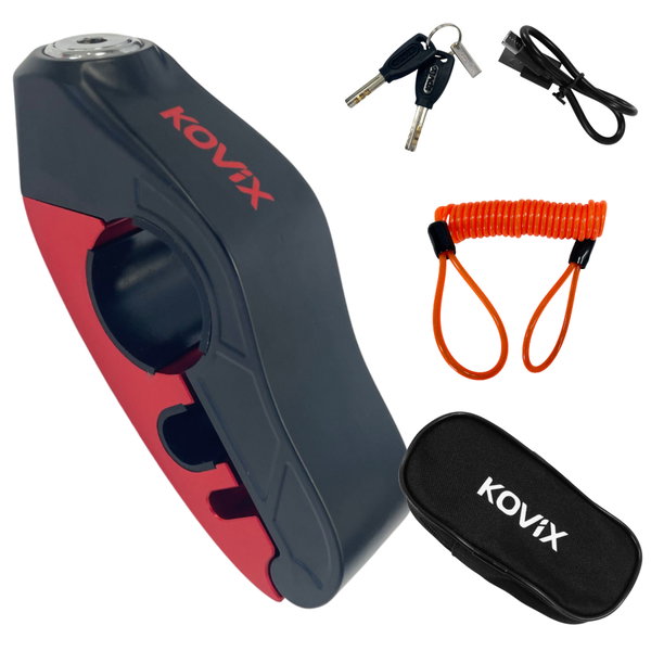 Blokada manetki Grip lock z alarmem ładowana USB-C KDS / C-009 KOVIX | BTHKOV042