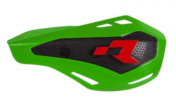 Osłony rąk (handbary) HP1 kolor zielony z mocowaniami pomp NISSIN RACETECH