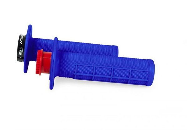 Manetki R20 LOCK-ON (22+25mm) Half Waffle kolor niebieski + 8 adapterów rolgazu