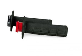 Manetki R20 LOCK-ON (22+25mm) Half Waffle kolor czarny + 8 adapterów rolgazu