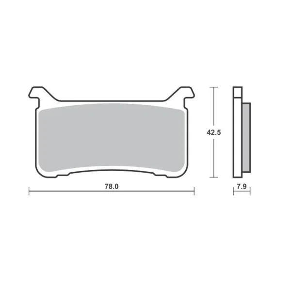 Klocki hamulcowe KH700 RACING DUAL SINTER Honda CB 1000 R, CB 1100 RS, CBR 1000