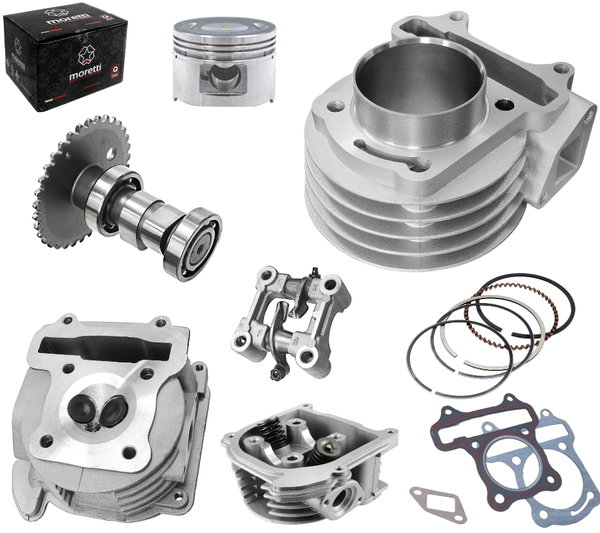 Zestaw cylinder głowica Skuter GY6 139QMB / 139QMA 80 cm3 MORETTI