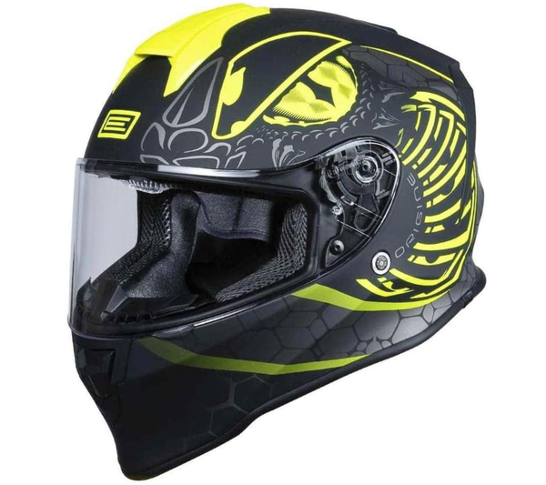 Kask ORIGINE DINAMO KIDS FIGHTER matt fluo yellow black YL
