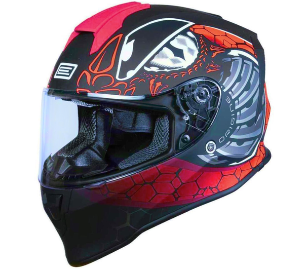 Kask ORIGINE DINAMO KIDS FIGHTER matt fluo red black YL