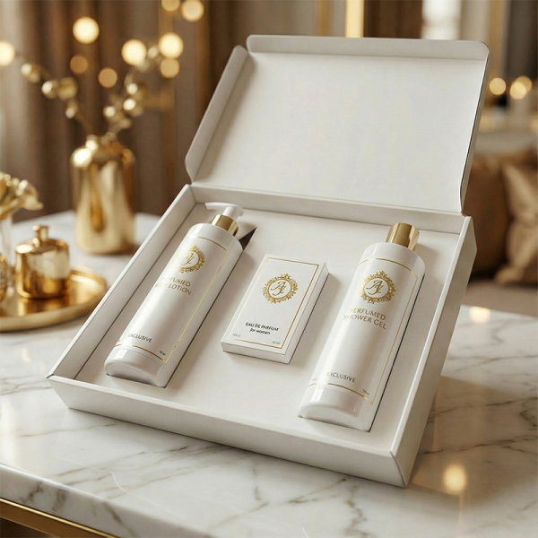 Zestaw Prezentowy AJ Nr 22 – Perfumy, Balsam i Żel inspiracja Black Opium