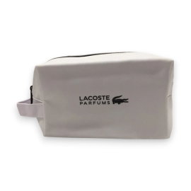 Kosmetyczka Męska Lacoste Textile Bag Biała – Podróżna Torba na Kosmetyki